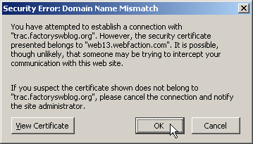 Name Mismatch Error in Firefox 2