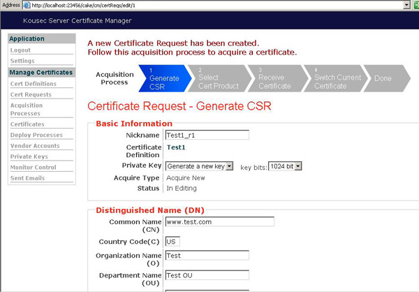 Cert Manager Screenshot 2