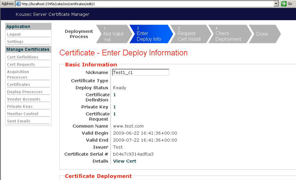 Cert Manager Screenshot 3