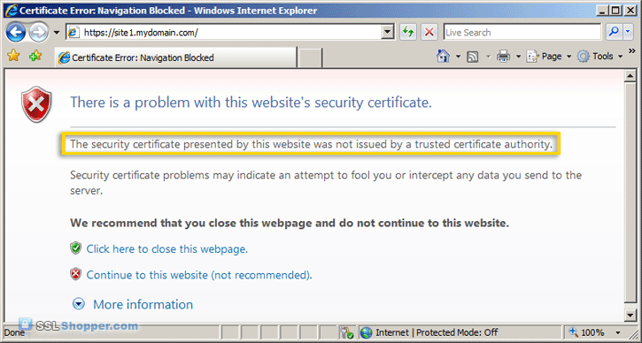 Apache Self signed Certificate Error in Firefox