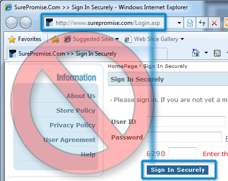 Not securing a login form with SSL