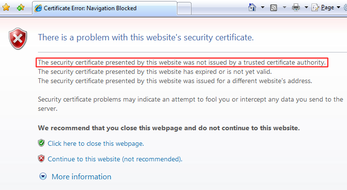 How To Install Https Certificate Invalid