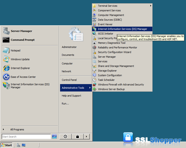 microsoft windows administrative tools