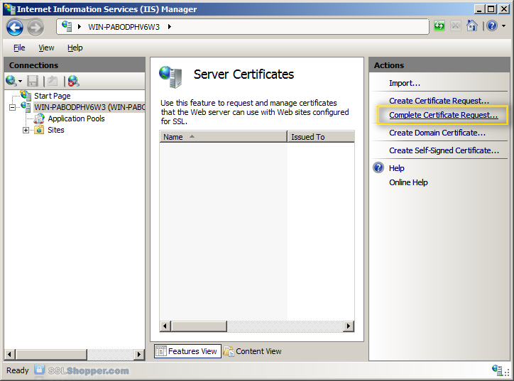 Windows server 2003 install ssl certificate godaddy