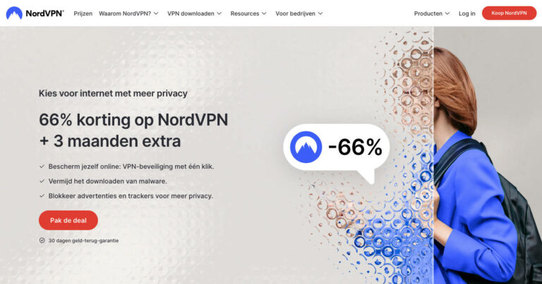 NordVPN startpagina