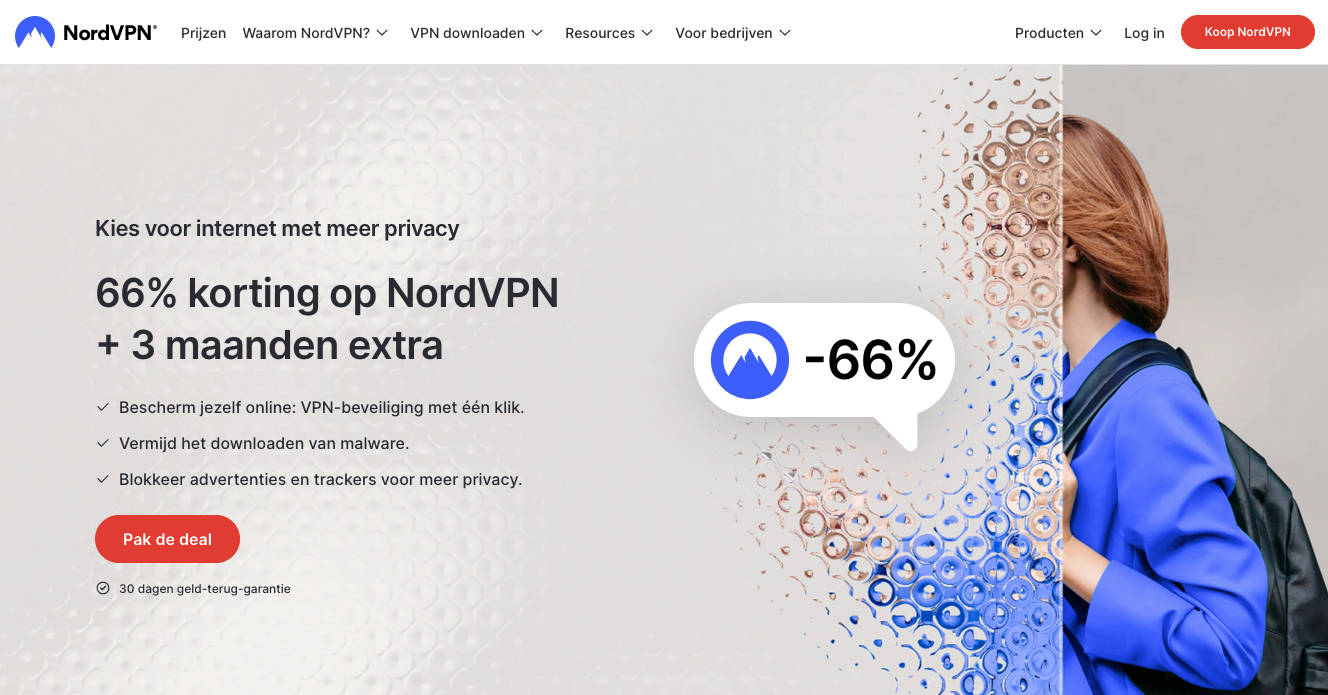 NordVPN startpagina