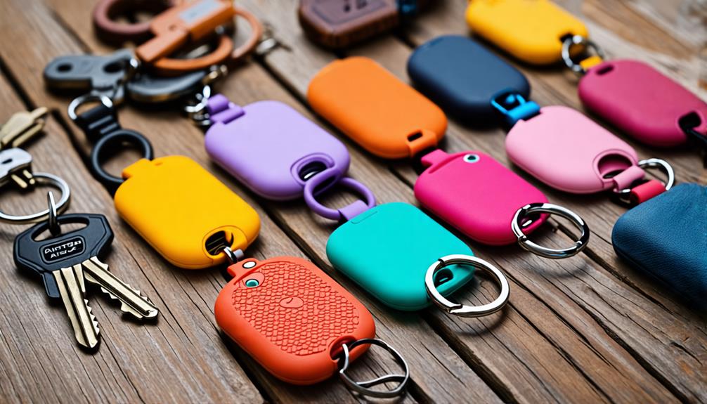 stylish airtag keychain options