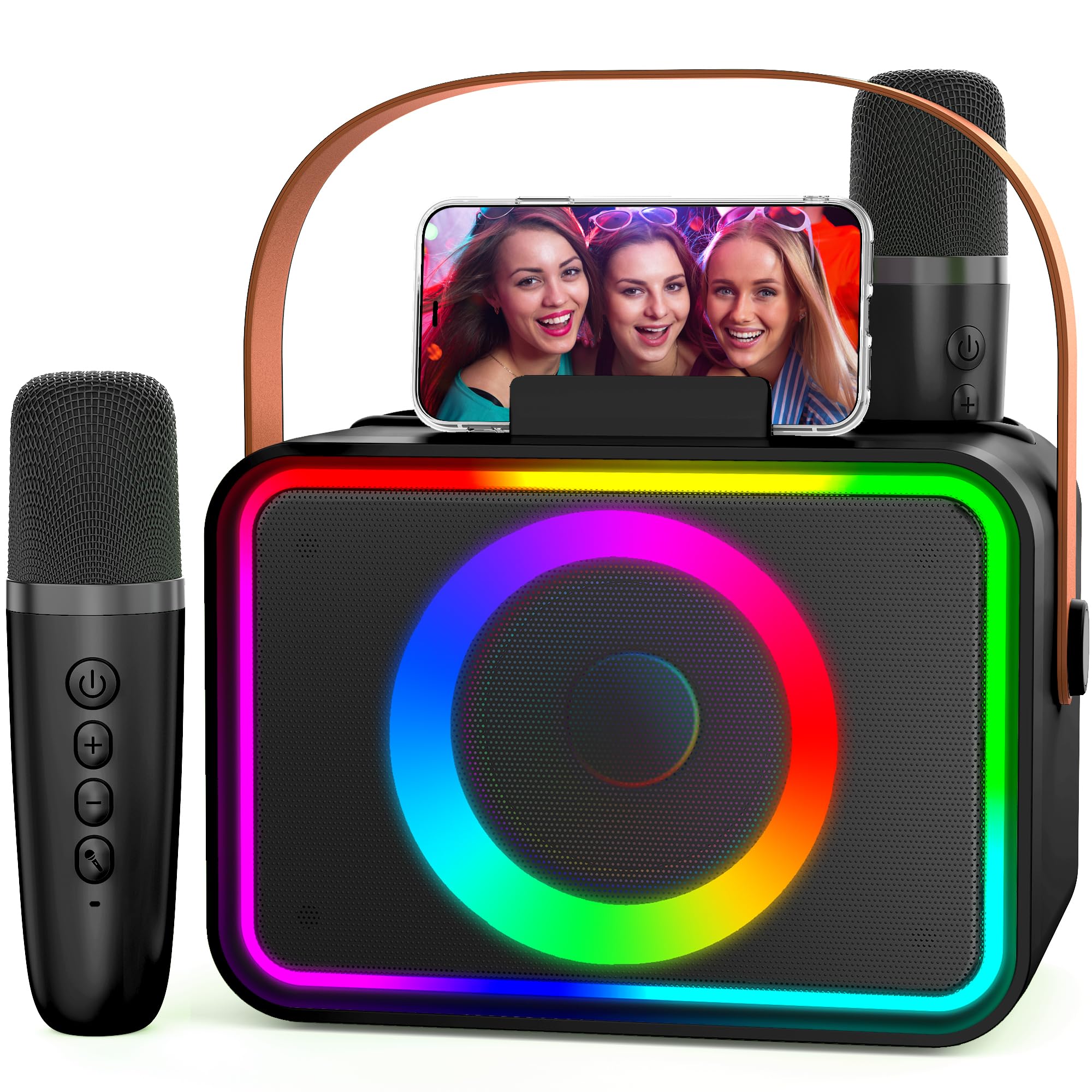 Kids' portable karaoke machine